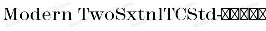 Modern TwoSxtnlTCStd字体转换